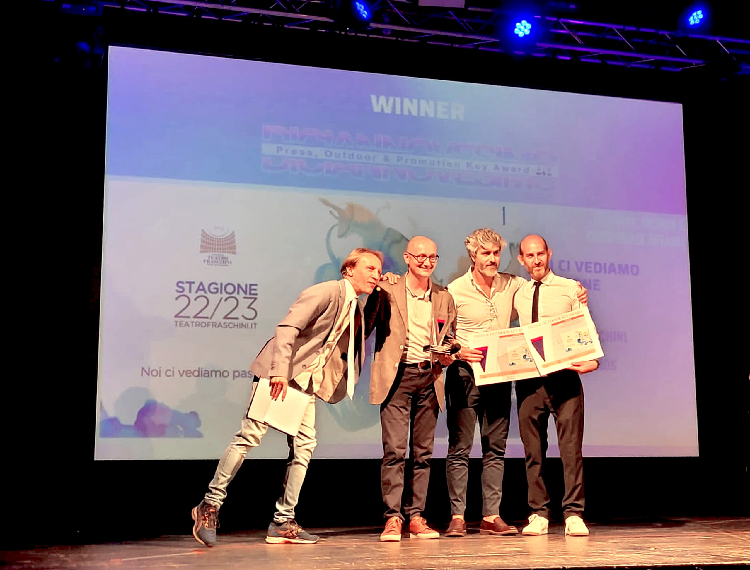 Tunnel Studios vince il primo premio come miglior Brand&Identity con il Teatro Fraschini di Pavia